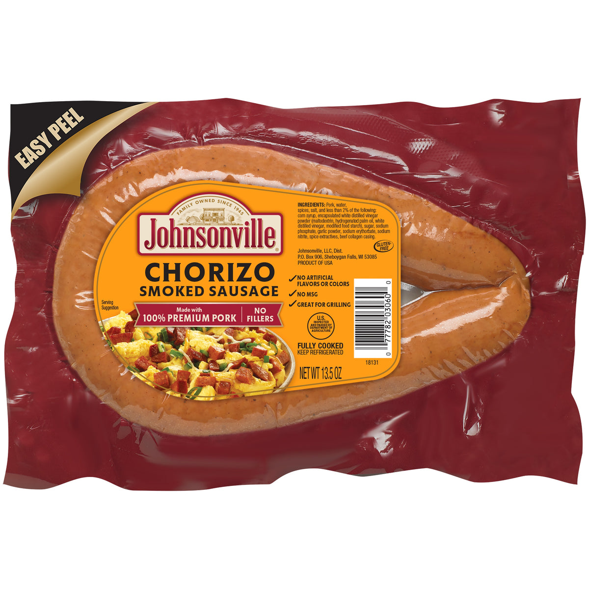 Chorizo Smoked Sausage 6 packages Johnsonville Marketplace