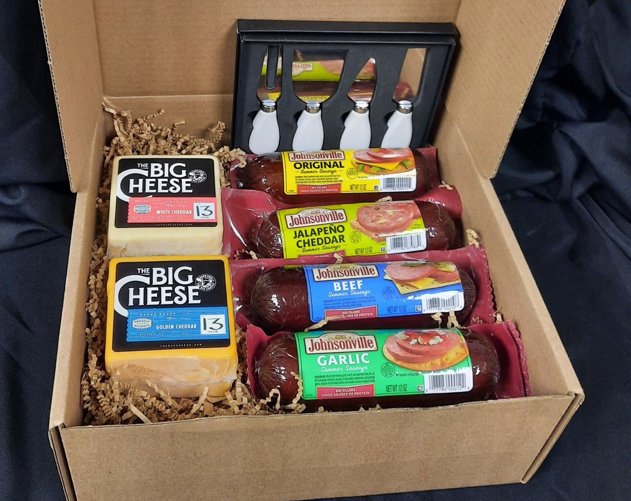 Big Cheese & Sausage Gift Box With Knife Set – Johnsonville Marketplace